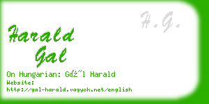 harald gal business card